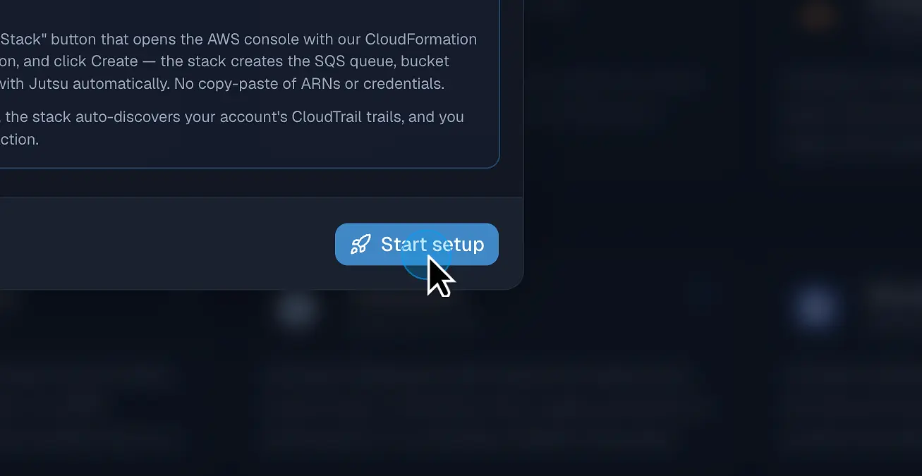 Figure 4. Select Start setup.