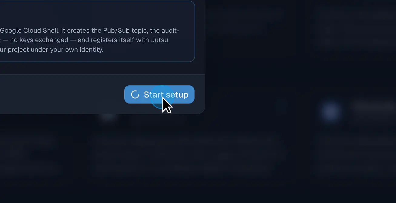 Figure 7. Select Start setup.