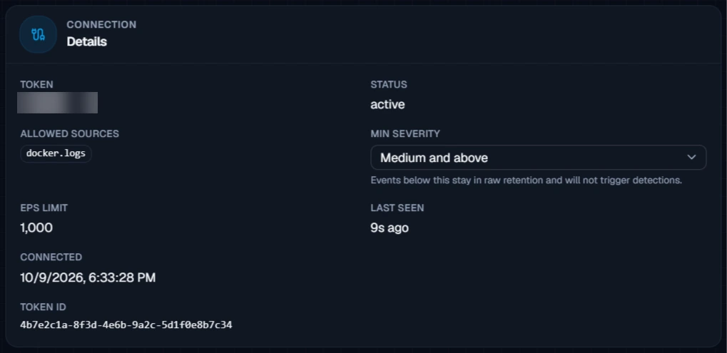 Figure 13. The collector's details. New collectors start at Medium and above.